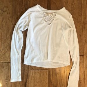 Hollister Criss Cross V-Neck Top